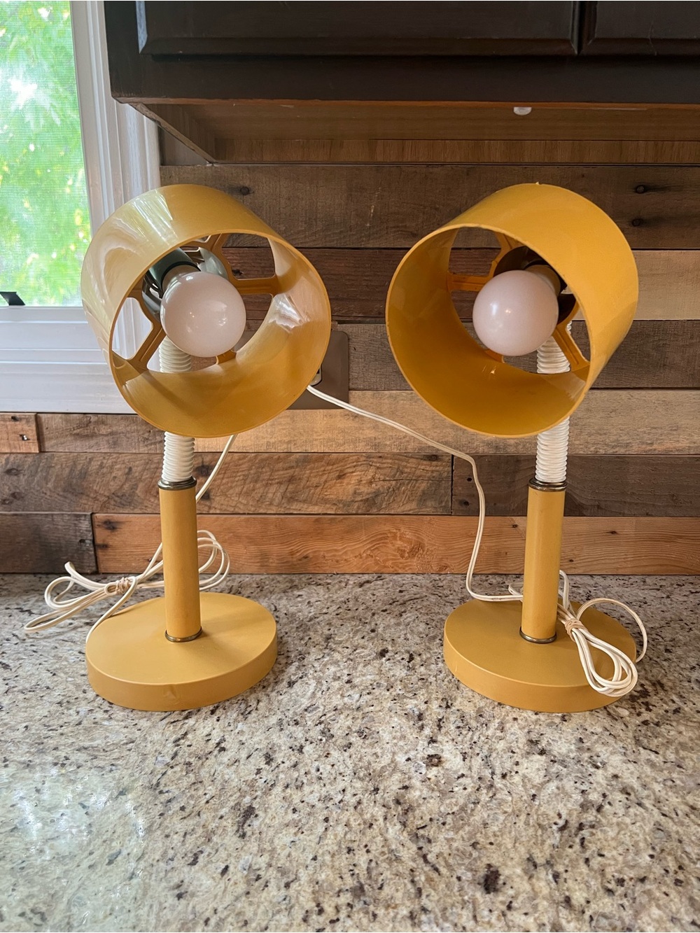 Pair of C. N. Burman Co. Vintage Gold Decorative Lamps - MCM